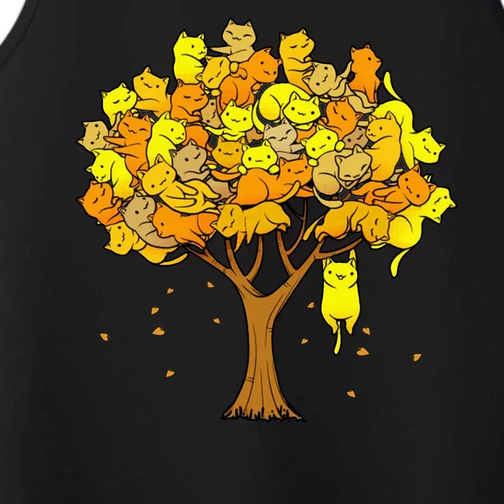 Cat Lover Tree Cute Performance Tank