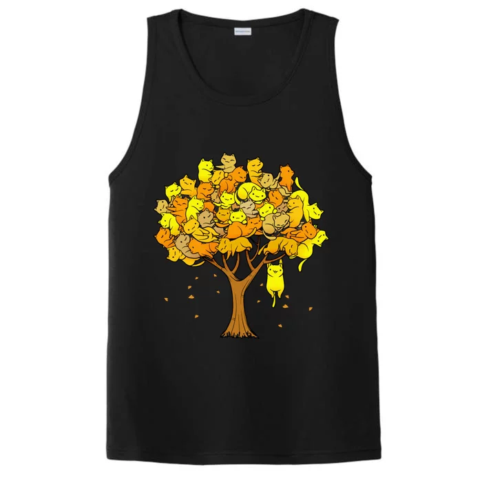 Cat Lover Tree Cute Performance Tank