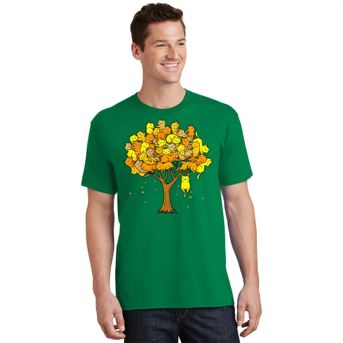 Cat Lover Tree Cute T-Shirt