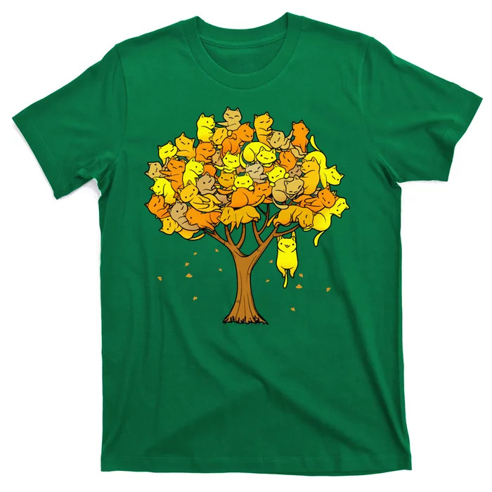 Cat Lover Tree Cute T-Shirt