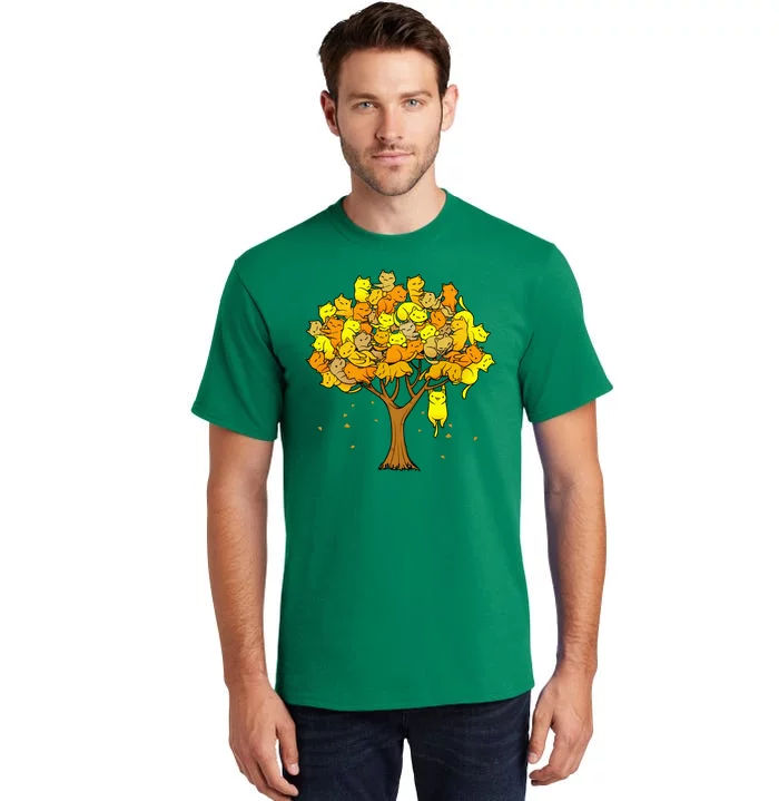 Cat Lover Tree Cute Tall T-Shirt