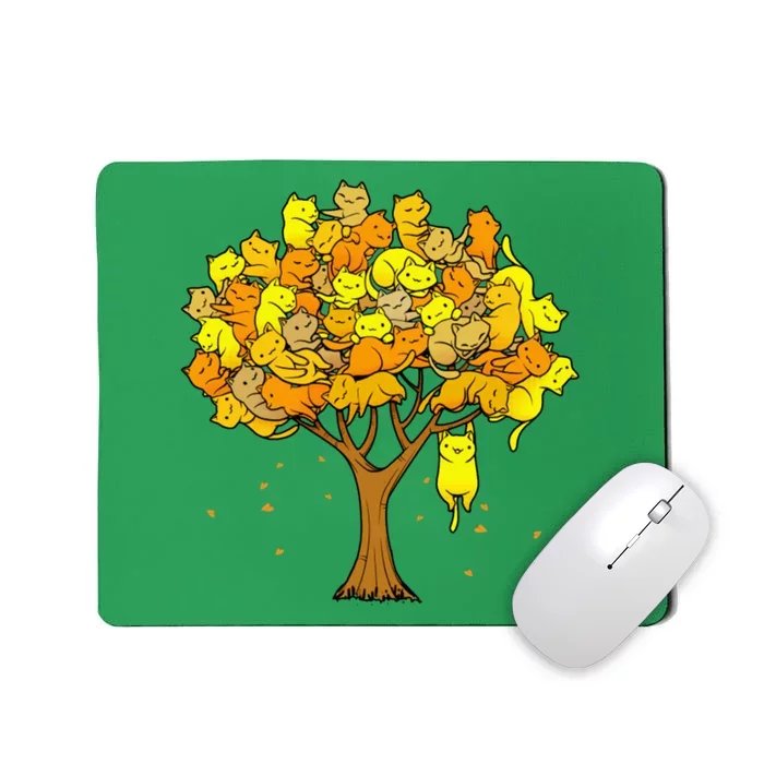 Cat Lover Tree Cute Mousepad