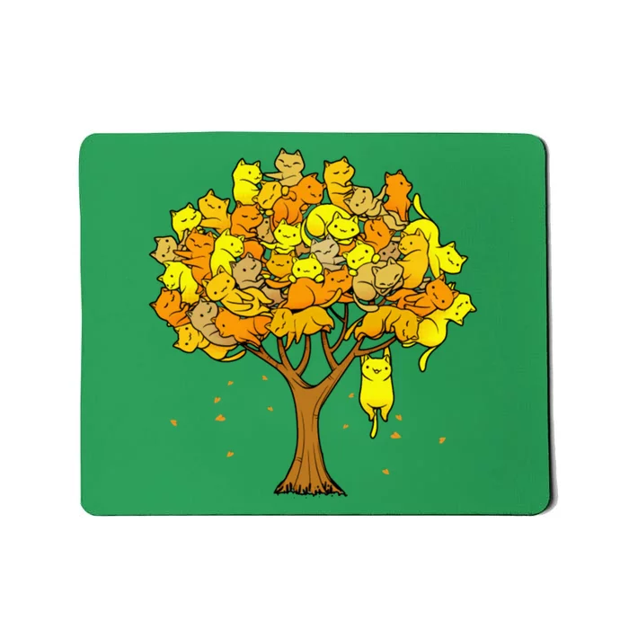 Cat Lover Tree Cute Mousepad