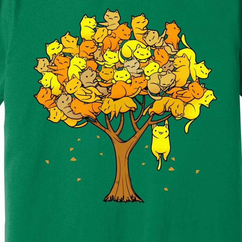 Cat Lover Tree Cute Premium T-Shirt