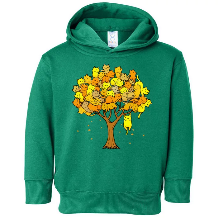 Cat Lover Tree Cute Toddler Hoodie