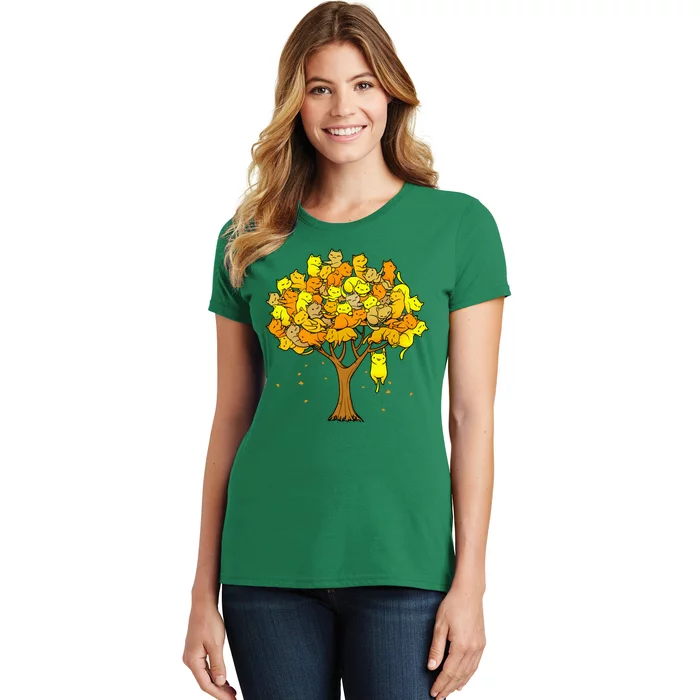 Cat Lover Tree Cute Women's T-Shirt