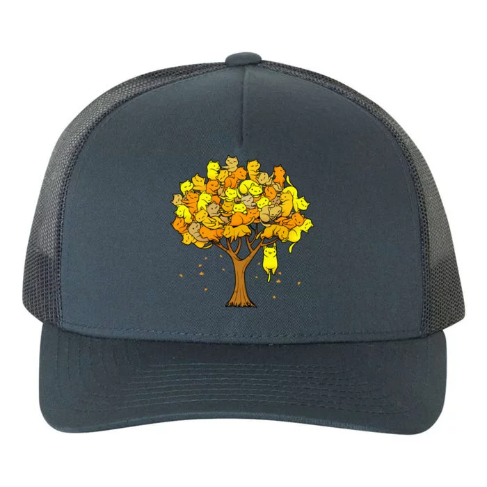 Cat Lover Tree Cute Yupoong Adult 5-Panel Trucker Hat