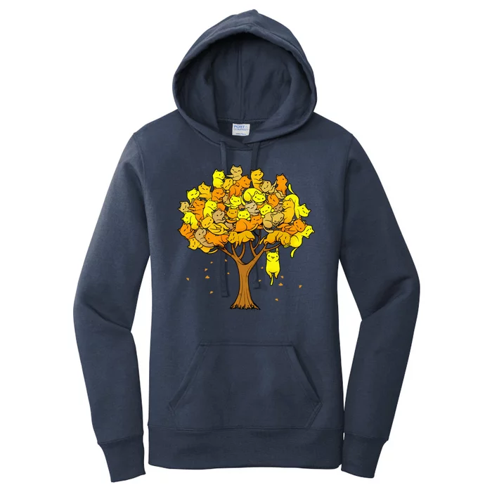 Cat Lover Tree Cute Women's Pullover Hoodie