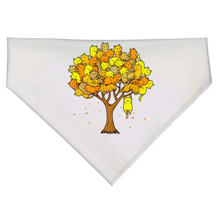 Cat Lover Tree Cute USA-Made Doggie Bandana