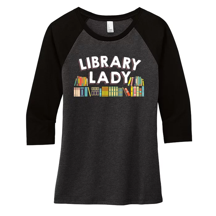 Cool Librarian Themed Art For Women Library Worker Assistant Women's Tri-Blend 3/4-Sleeve Raglan Shirt