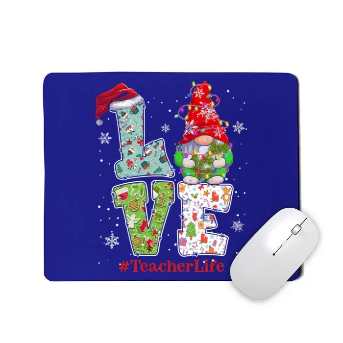 Cute LOVE Tennis Christmas Gnome Xmas Gift For Tennis Lovers Mousepad