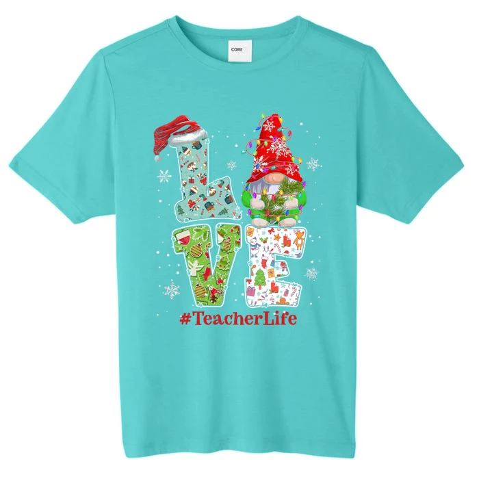 Cute LOVE Tennis Christmas Gnome Xmas Gift For Tennis Lovers ChromaSoft Performance T-Shirt