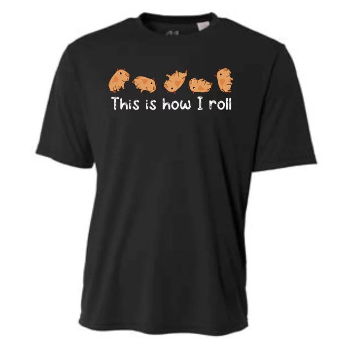 Capybara Lover This Is How I Roll Capybara Cooling Performance Crew T-Shirt