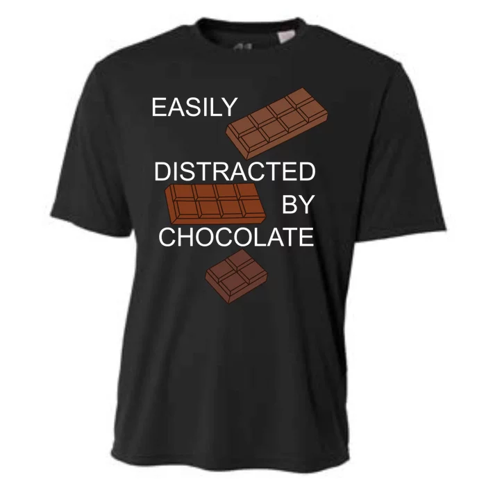 Chocolate Lover Tasty Dark Chocolate Chocolatier Gift Cooling Performance Crew T-Shirt