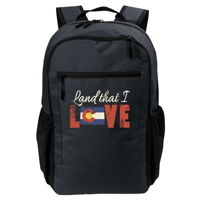 Colorado Land That I Love State Flag Patriotic Cool Gift Daily Commute Backpack