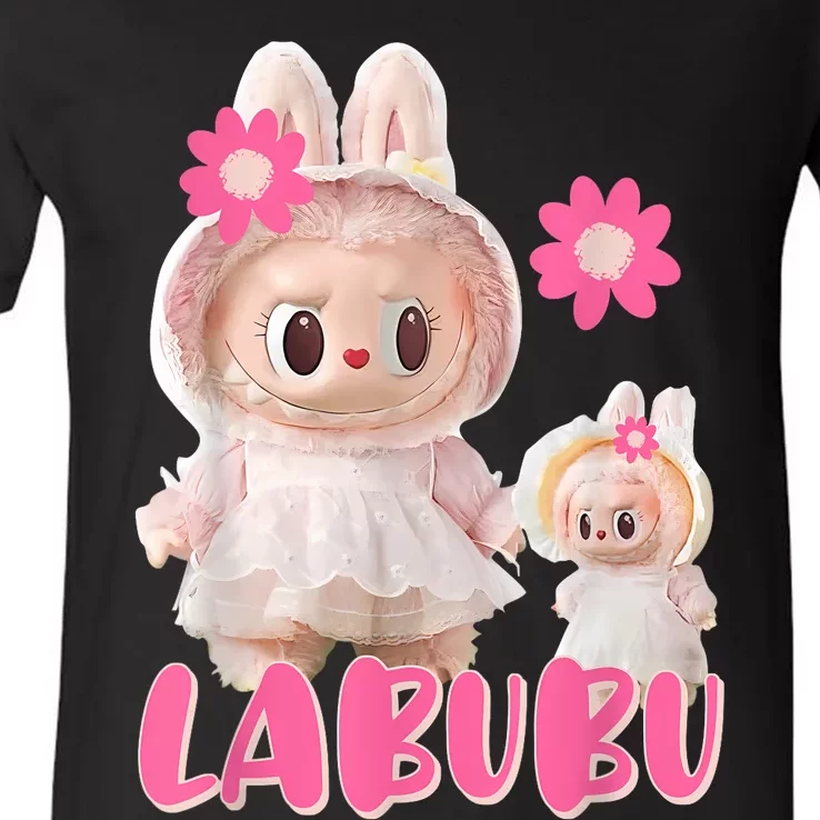 Cute Labubu The Monsters V-Neck T-Shirt