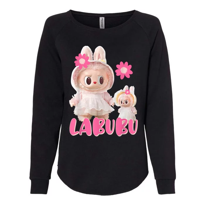 Cute Labubu The Monsters Womens California Wash Sweatshirt