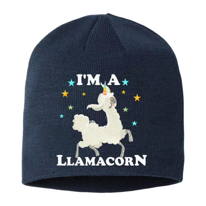 Cute Llama Unicorn - Llamacorn 8 1/2in Sustainable Knit Beanie