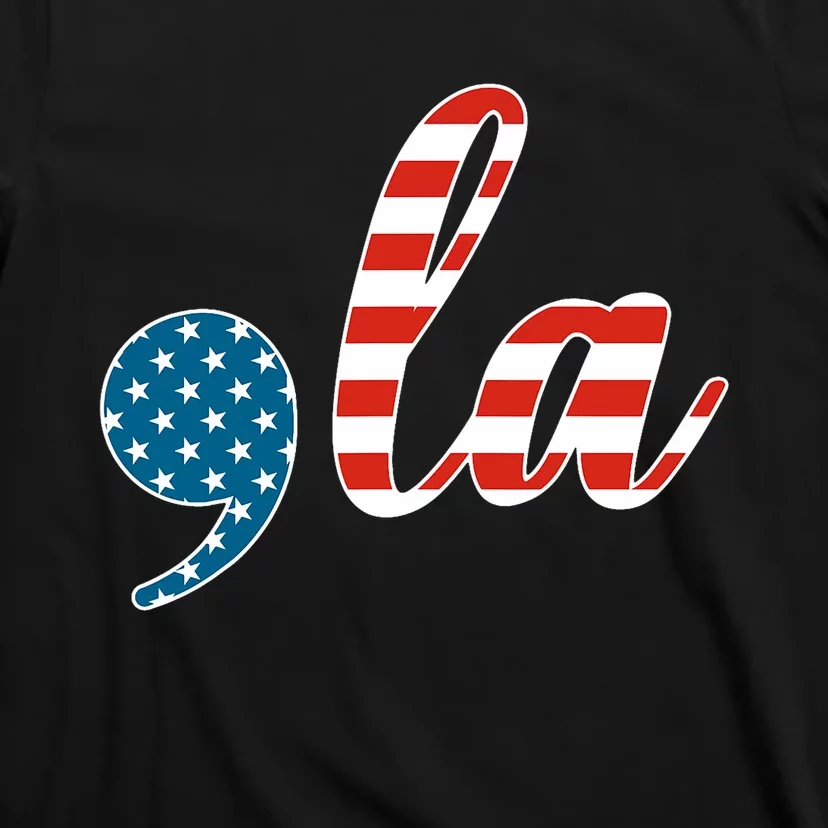 Comma La Usa Flag T-Shirt