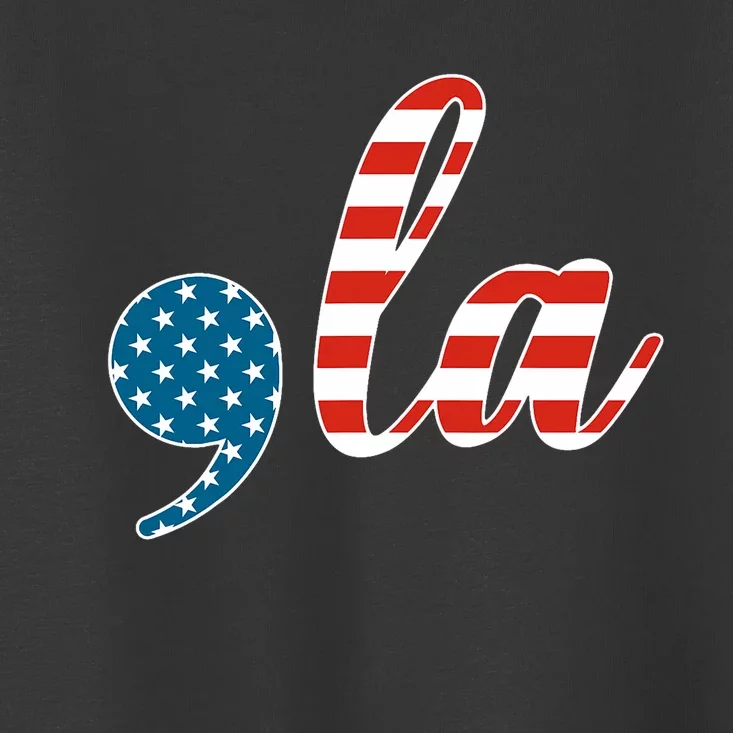 Comma La Usa Flag Toddler T-Shirt