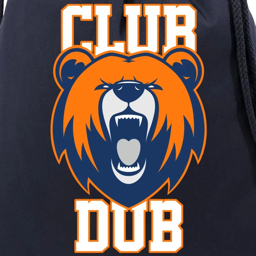 Club Dub Chicago Football Drawstring Bag