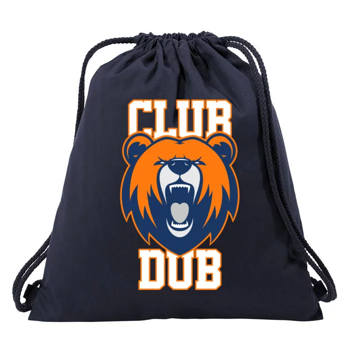 Club Dub Chicago Football Drawstring Bag