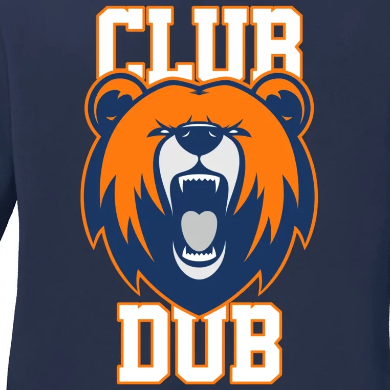 Club Dub Chicago Football Ladies Long Sleeve Shirt