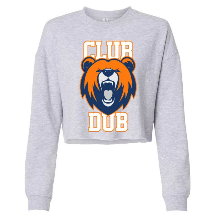 Club Dub Chicago Football Cropped Pullover Crew