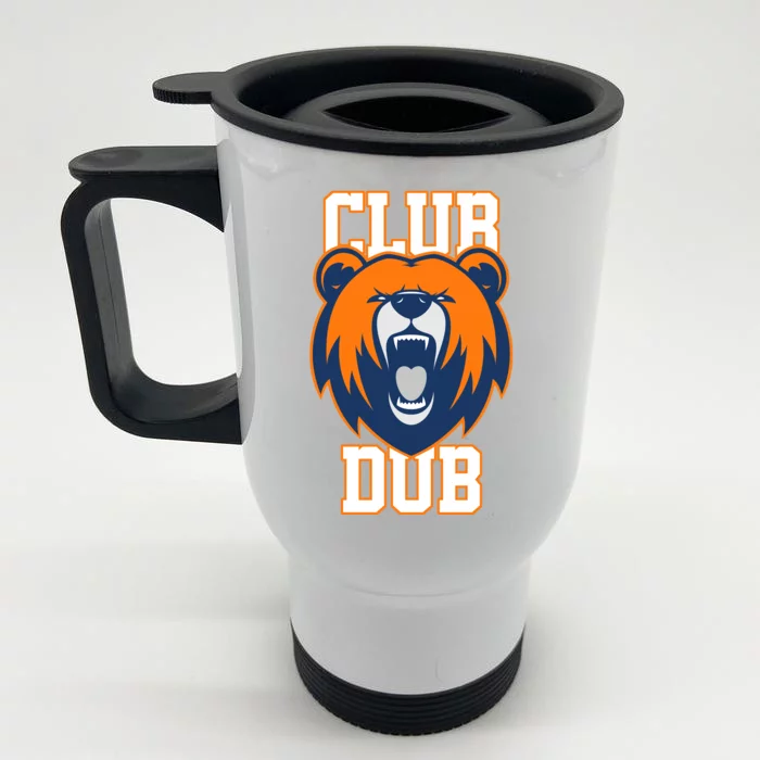 Club Dub Chicago Football Front & Back Stainless Steel Travel Mug