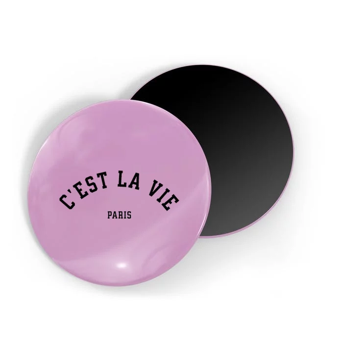 Cest La Vie Paris France Women Vintage Summer Graphic Magnet