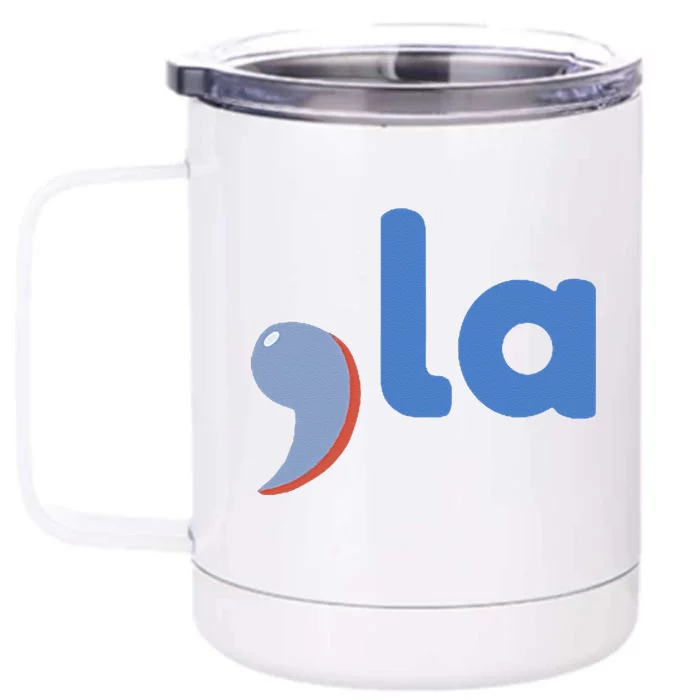 Comma +  La Vote Kamala Harris For President 2024 Election Front & Back 12oz Stainless Steel Tumbler Cup