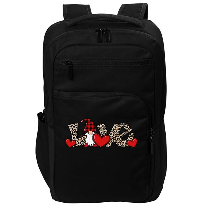 Cute Love Valentines Day Gnome Impact Tech Backpack