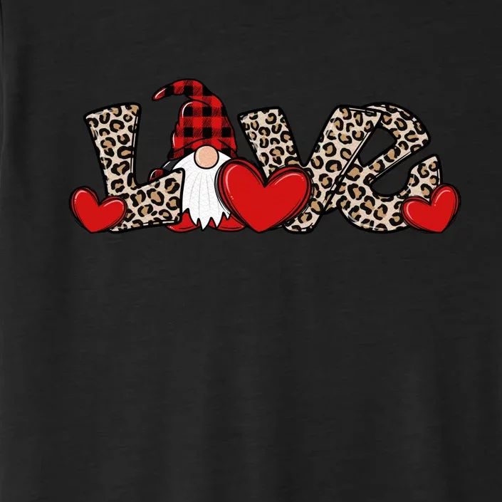 Cute Love Valentines Day Gnome ChromaSoft Performance T-Shirt