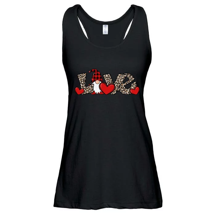 Cute Love Valentines Day Gnome Ladies Essential Flowy Tank