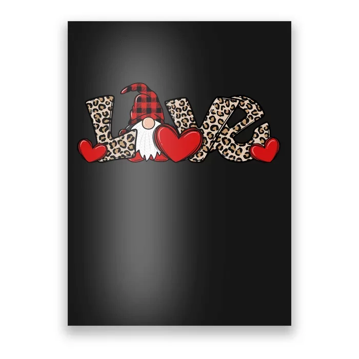 Cute Love Valentines Day Gnome Poster