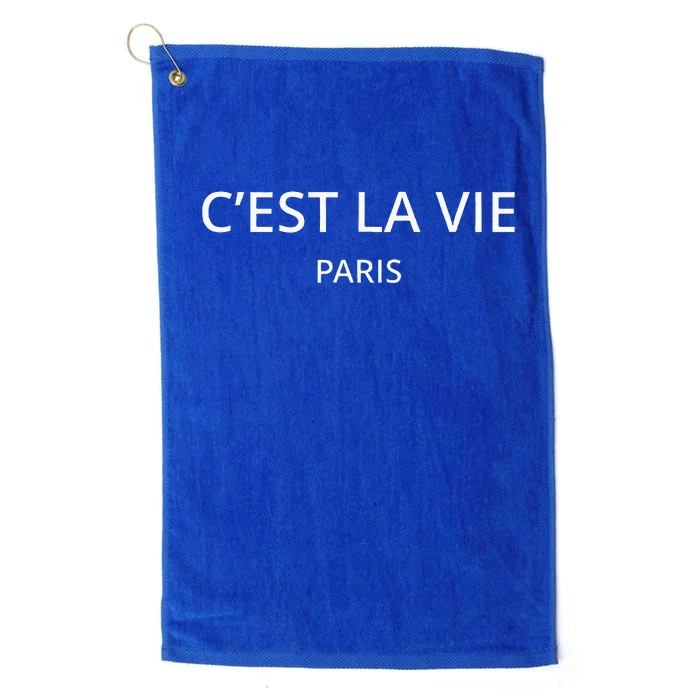 CEst La Vie Paris Platinum Collection Golf Towel