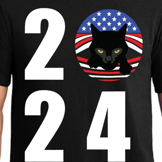 Cat Lady Vote For Kamala 2024 Election Pajama Set