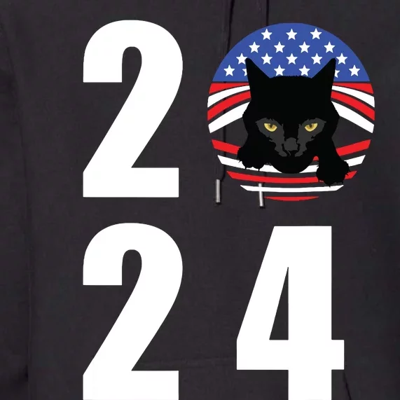 Cat Lady Vote For Kamala 2024 Election Premium Hoodie