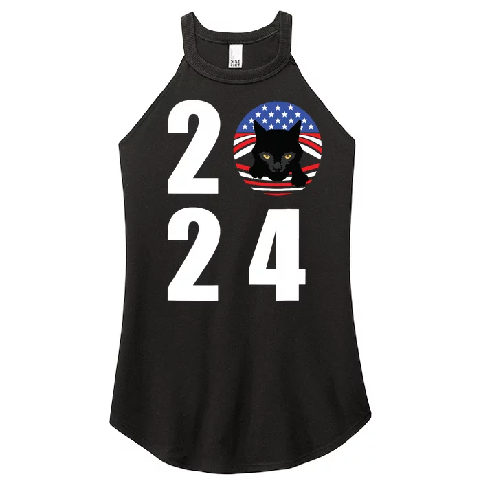 Cat Lady Vote For Kamala 2024 Election Women’s Perfect Tri Rocker Tank