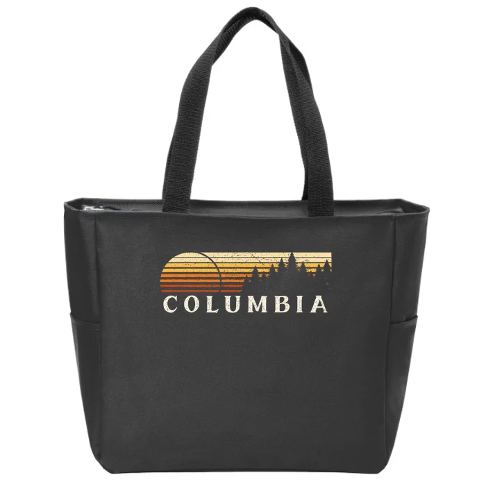 Columbia La Vintage Evergreen Sunset Eighties Zip Tote Bag