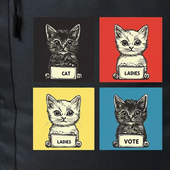 Cat Ladies Vote Fun Election Theme Cute Kittens Daily Commute Backpack