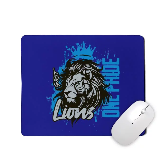 Christian Lover Vintage Quote Grit Lion Mousepad