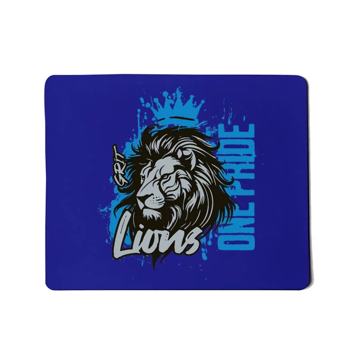 Christian Lover Vintage Quote Grit Lion Mousepad