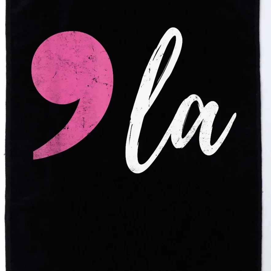 Comma +  La Vote Kamala Harris For President 2024 Election Platinum Collection Golf Towel