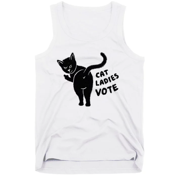 Cat Ladies Vote Funny Angry Kitty Revenge Tank Top