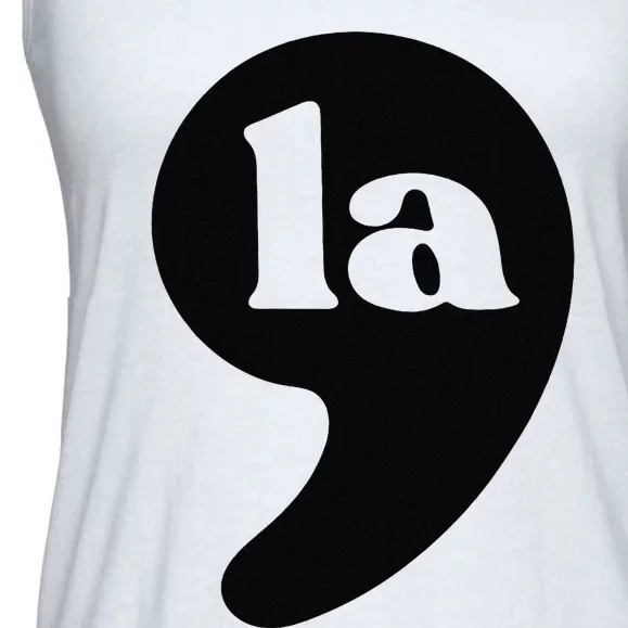 Comma La Vice President 2024 Kamala Harris Election Ladies Essential Flowy Tank