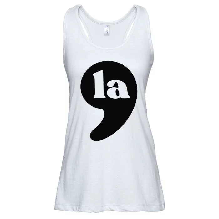 Comma La Vice President 2024 Kamala Harris Election Ladies Essential Flowy Tank