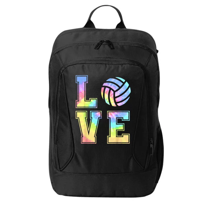 Cute Love Volleyball Tie Dye Volleyball Gift City Backpack