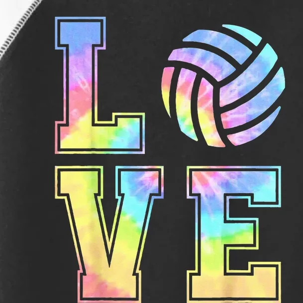 Cute Love Volleyball Tie Dye Volleyball Gift Toddler Fine Jersey T-Shirt