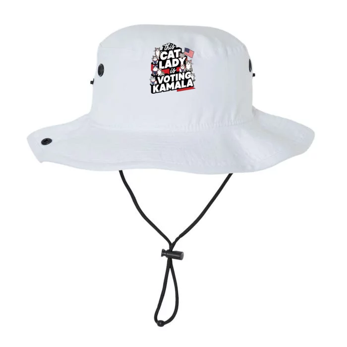 Cat Lady Voting For Kamala Harris 2024 1st Female President Legacy Cool Fit Booney Bucket Hat